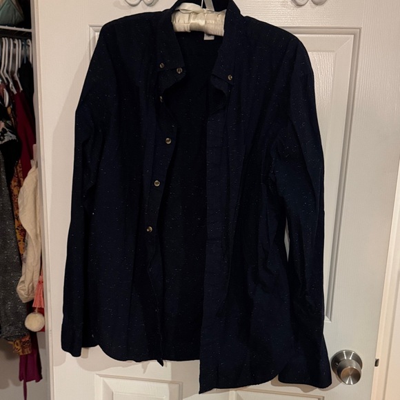 Old Navy Other - Old navy Dark Blue speckled with gray Button-Up Shirt